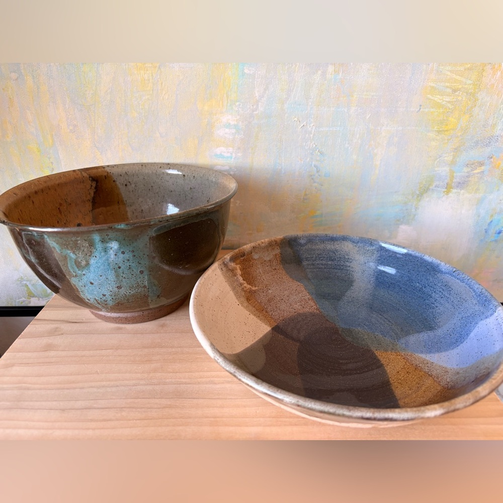 Artisan Ceramic Bowl Set - Earthy Tones